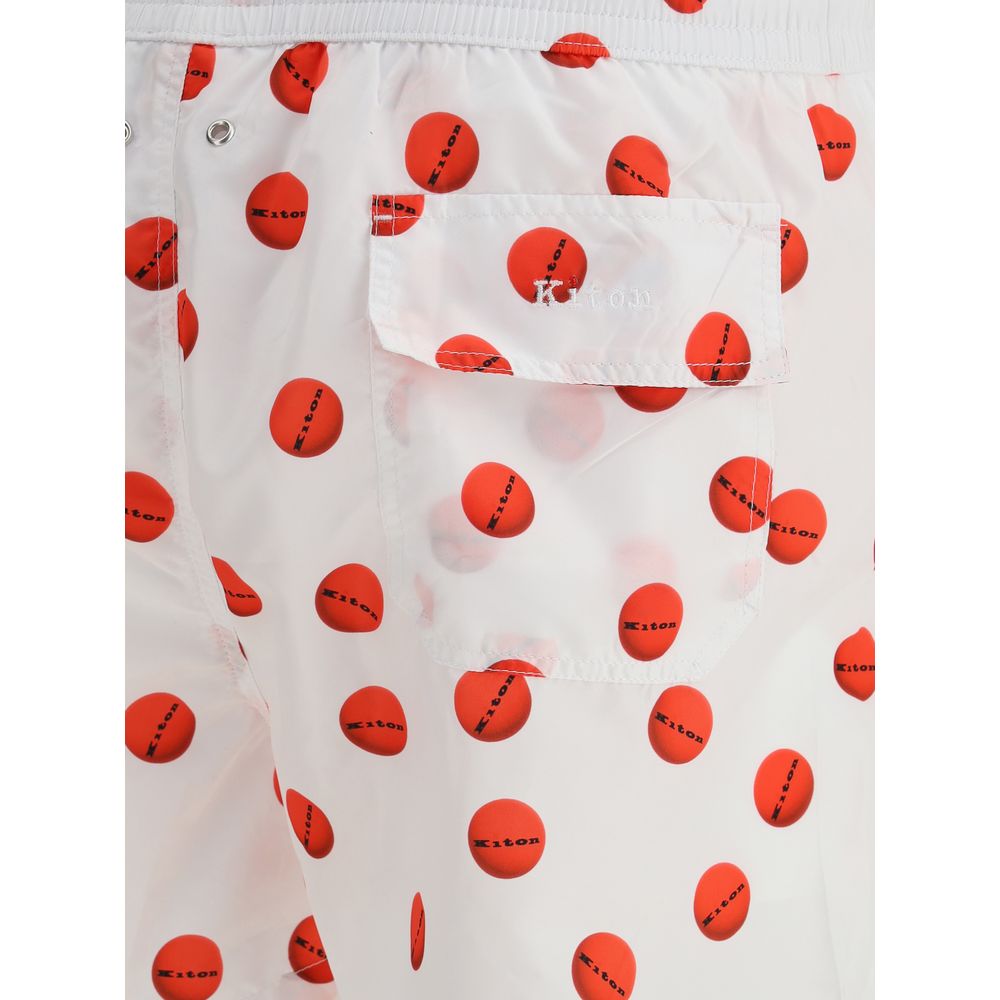 Kiton Logoed Swimshorts -   -  Kiton.
