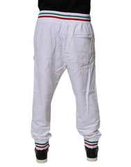 Dolce & Gabbana White Italia Cotton Jogger Sweatpants Pants -   -  Dolce & Gabbana.