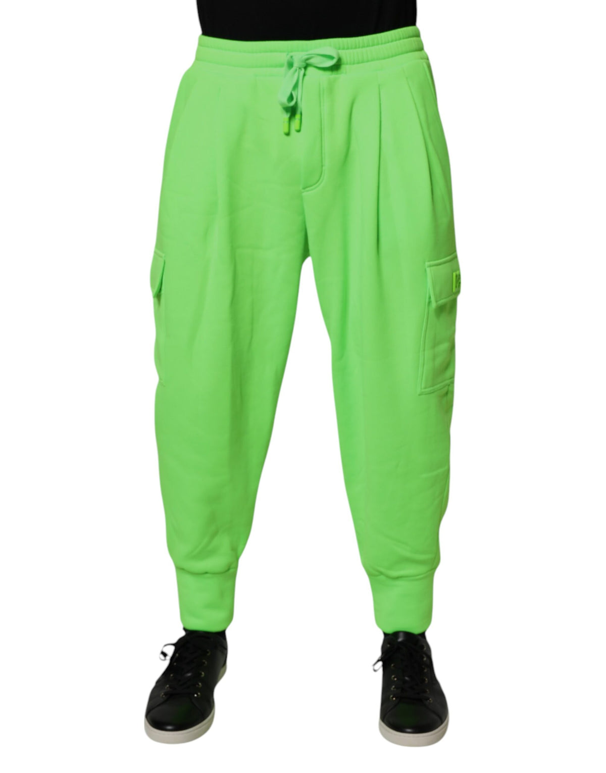 Dolce & Gabbana Neon Green Cargo Jogger Men Sweatpants Pants -   -  Dolce & Gabbana.