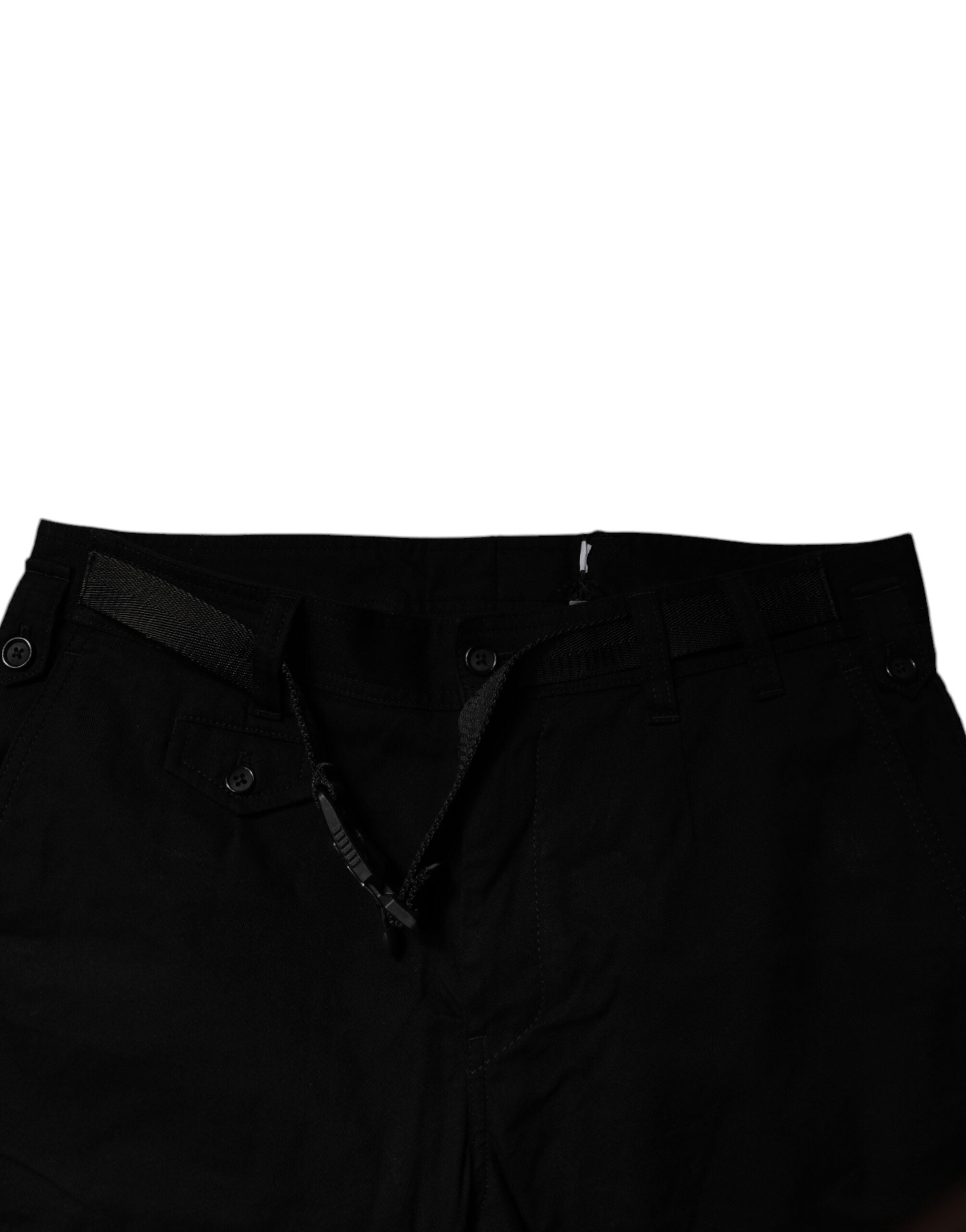 Dolce & Gabbana Black Cotton Stretch Skinny Cargo Denim Jeans -   -  Dolce & Gabbana.