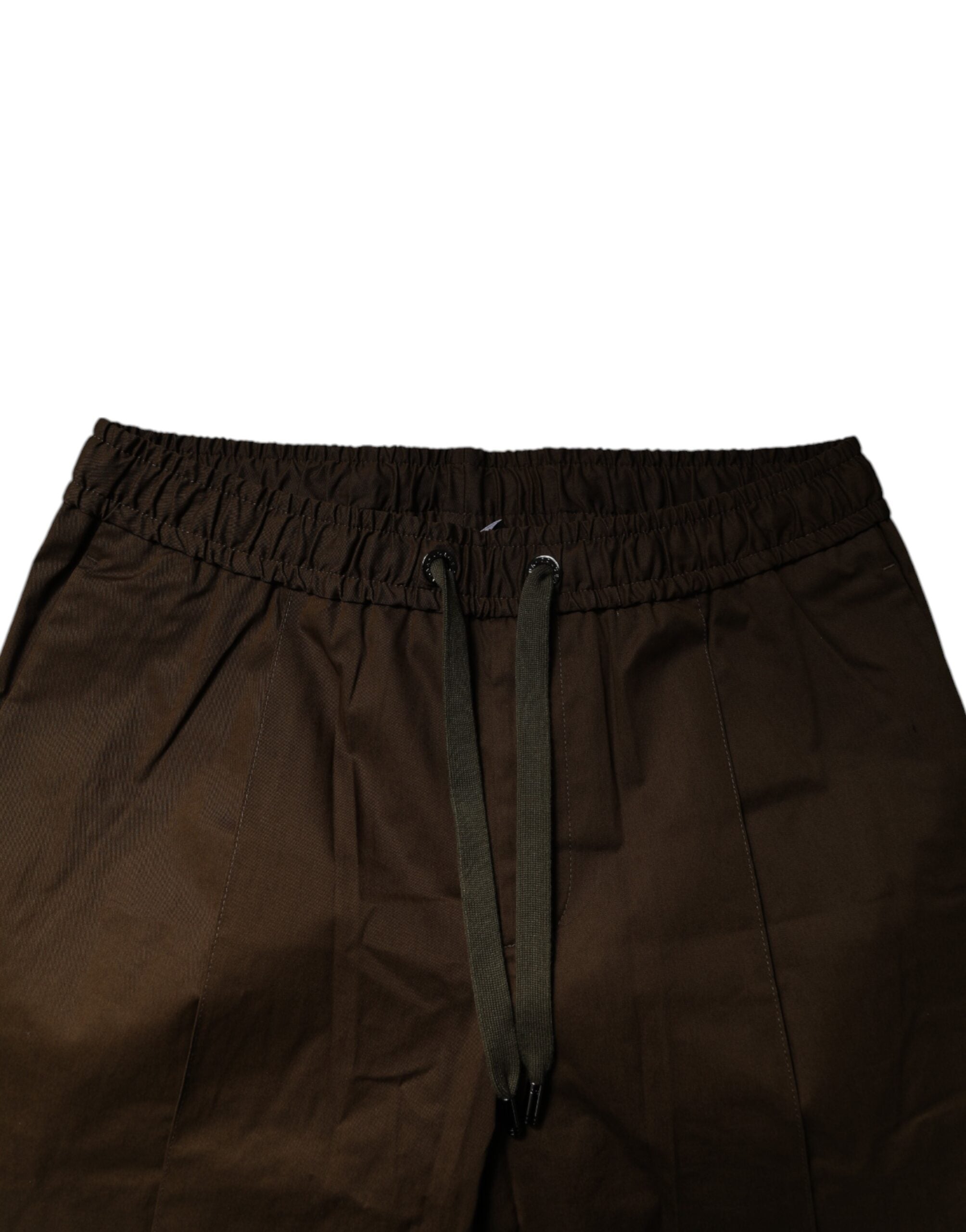 Dolce & Gabbana Brown Cotton Stretch Jogger Sweatpants Pants -   -  Dolce & Gabbana.