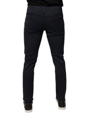 Dolce & Gabbana Dark Blue GOLD Cotton Skinny Men Denim Jeans -   -  Dolce & Gabbana.