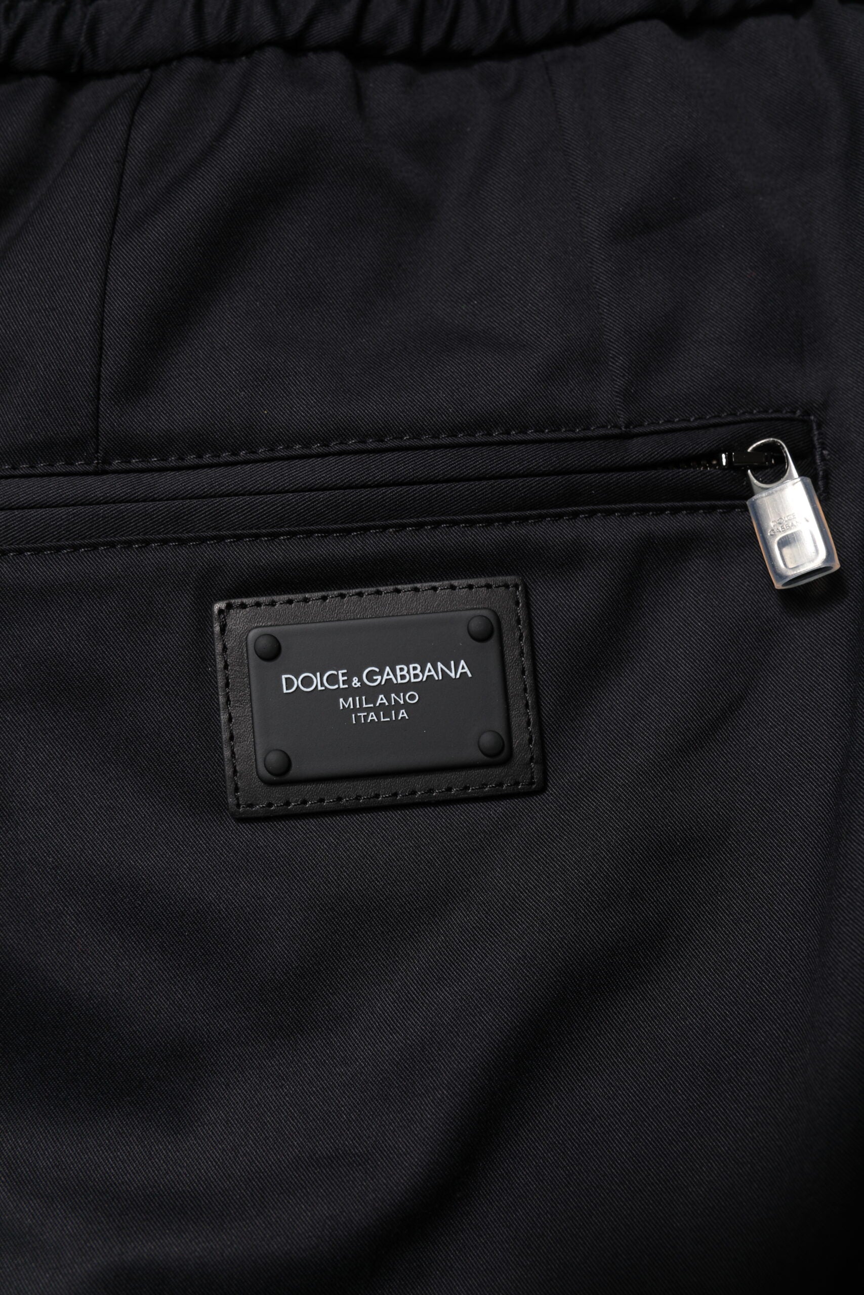 Dolce & Gabbana Dark Blue Cotton Men Jogger Sweatpants Pants -   -  Dolce & Gabbana.