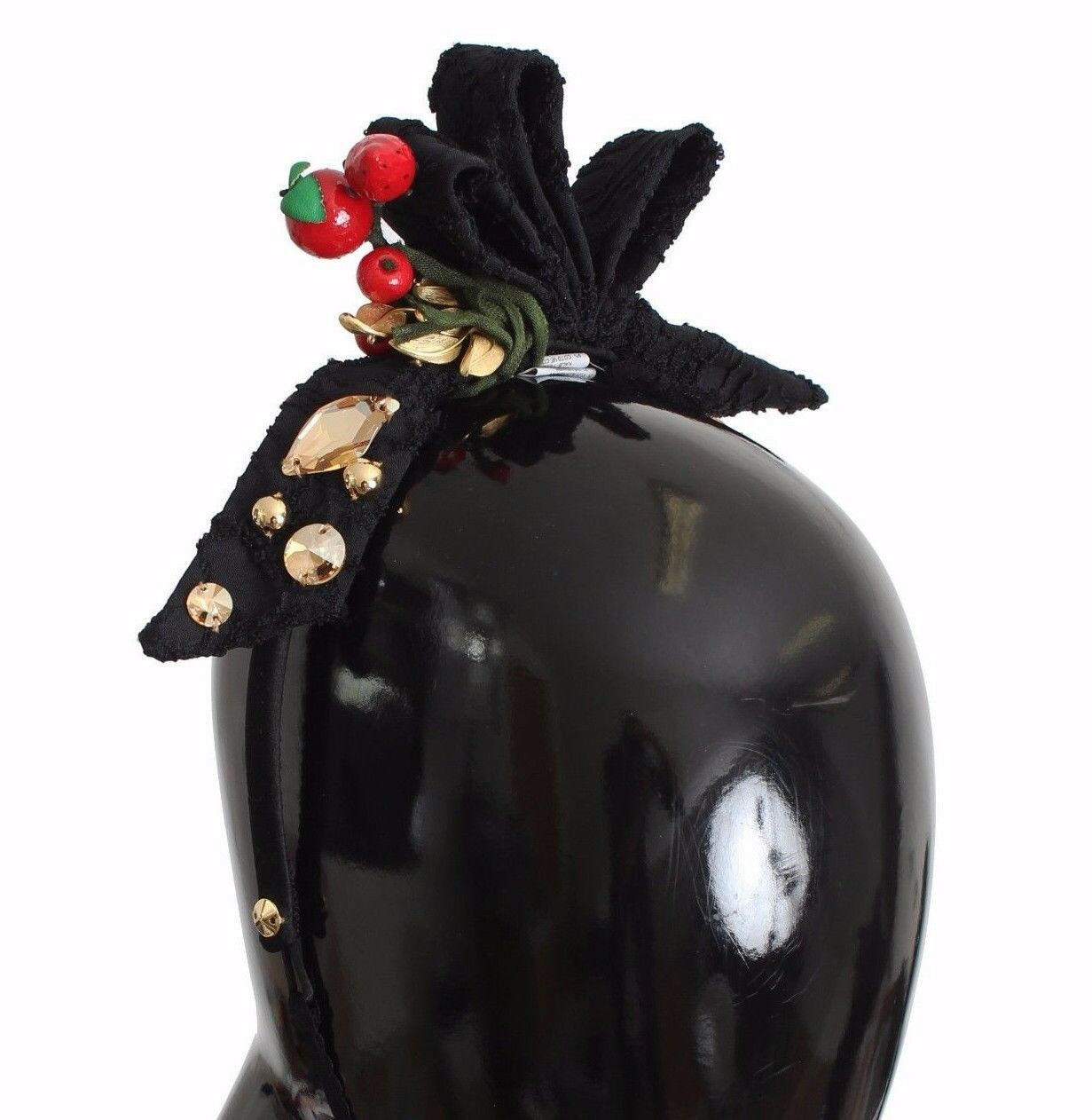Dolce & Gabbana Diadem Headband Tiara Berry Fruit Crystal Bow Hair -   -  Dolce & Gabbana.
