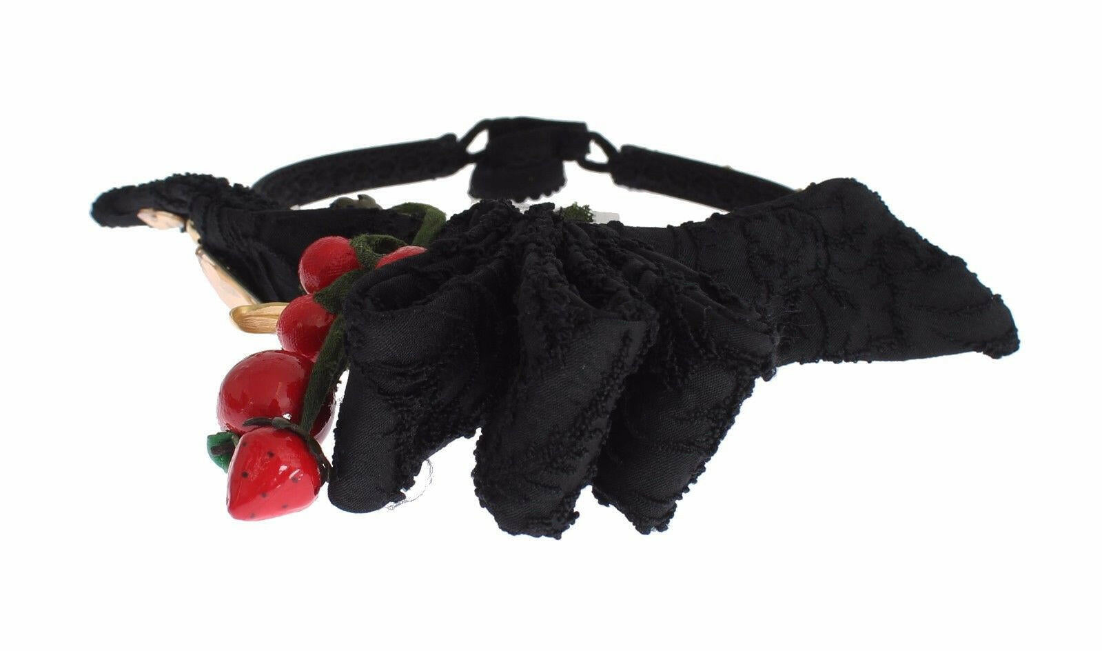 Dolce & Gabbana Diadem Headband Tiara Berry Fruit Crystal Bow Hair -   -  Dolce & Gabbana.