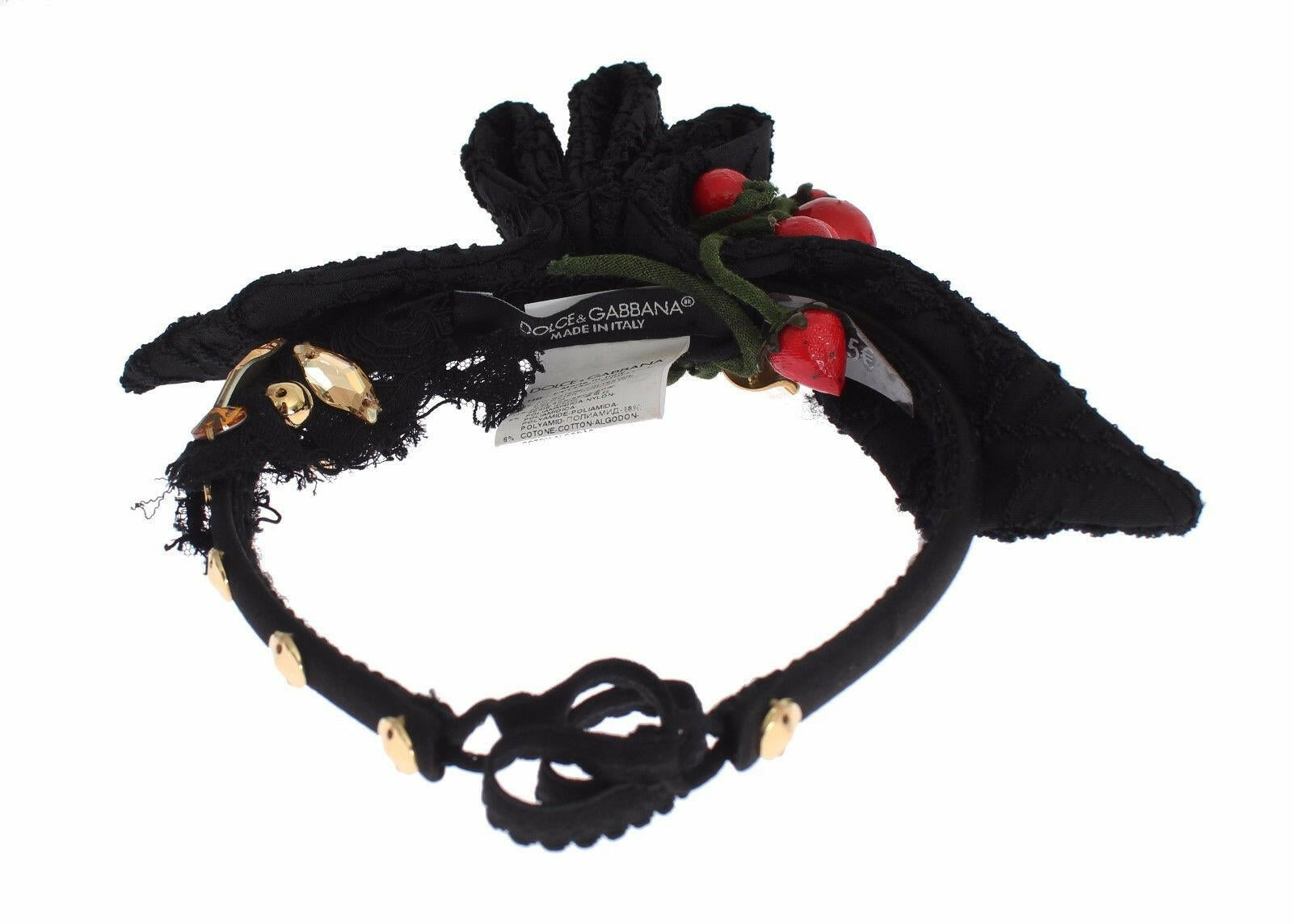Dolce & Gabbana Diadem Headband Tiara Berry Fruit Crystal Bow Hair -   -  Dolce & Gabbana.