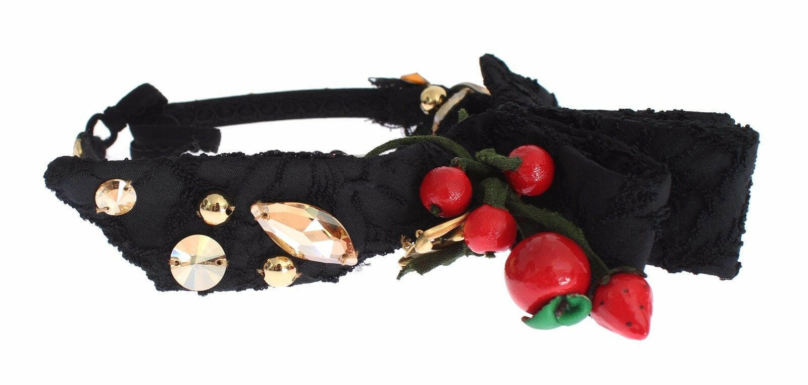 Dolce & Gabbana Diadem Headband Tiara Berry Fruit Crystal Bow Hair -   -  Dolce & Gabbana.