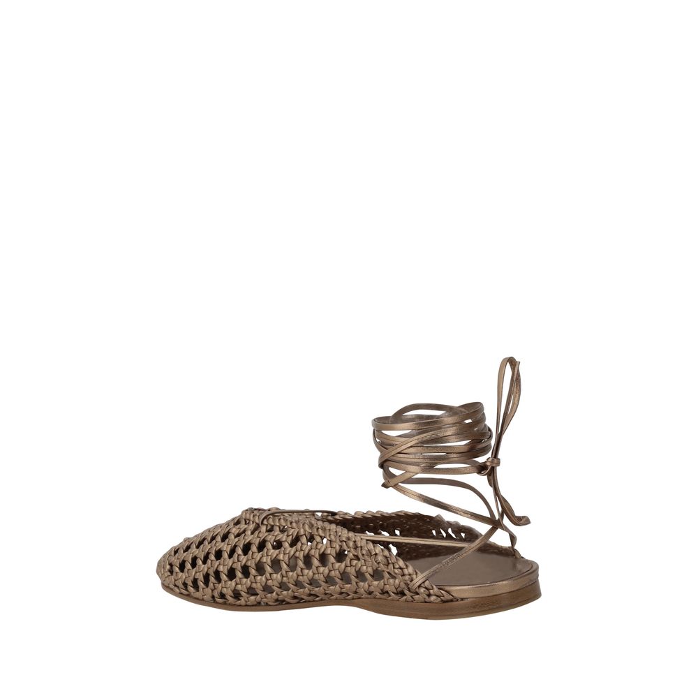 Forte_Forte Leather net-effect Mules -   -  Forte_Forte.