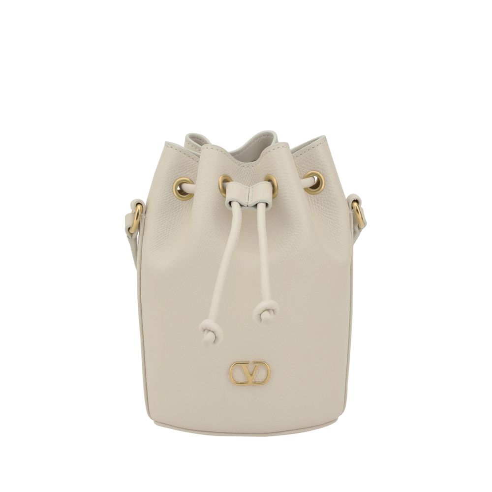 Valentino Garavani Mini Vlogo Drawstring Bucket Bag -   -  Valentino Garavani.