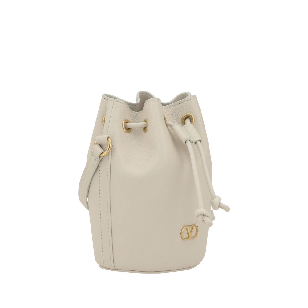 Valentino Garavani Mini Vlogo Drawstring Bucket Bag -   -  Valentino Garavani.
