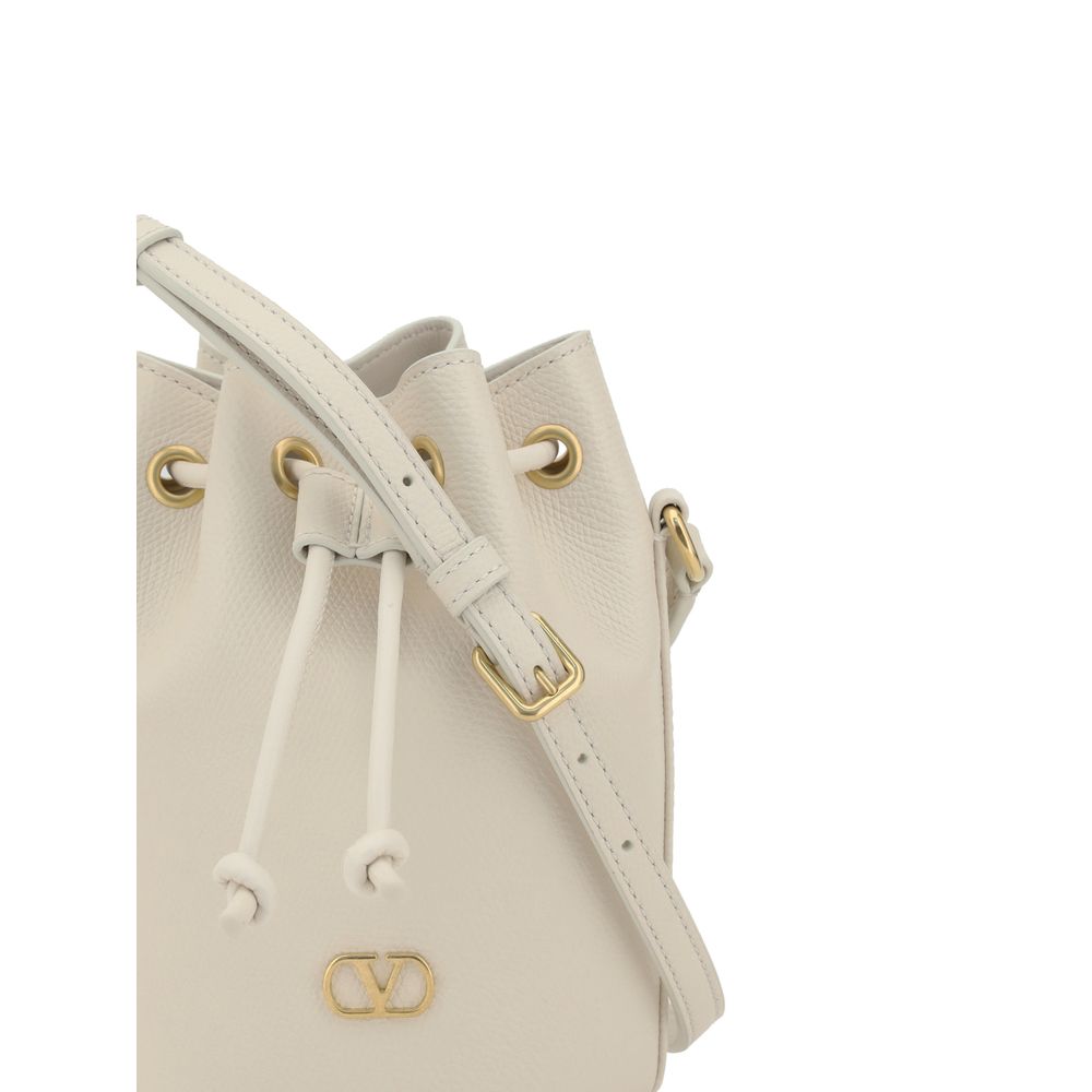 Valentino Garavani Mini Vlogo Drawstring Bucket Bag -   -  Valentino Garavani.