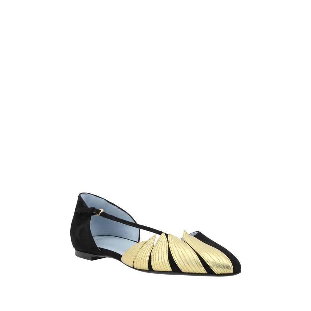 Valentino Garavani Ballerinas with leaf detail -   -  Valentino Garavani.
