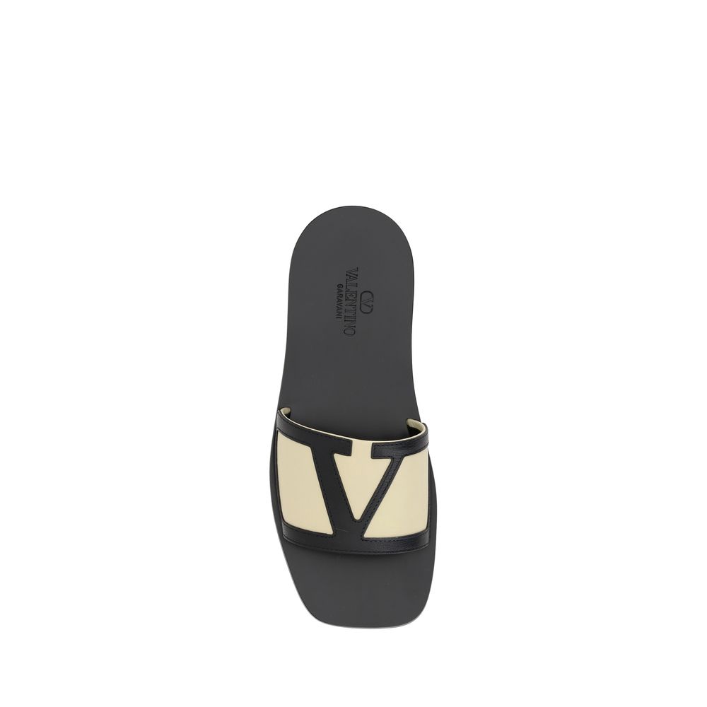 Valentino Garavani V Logo Sandals -   -  Valentino Garavani.