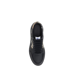 Burberry Leather Sneakers -   -  Burberry.