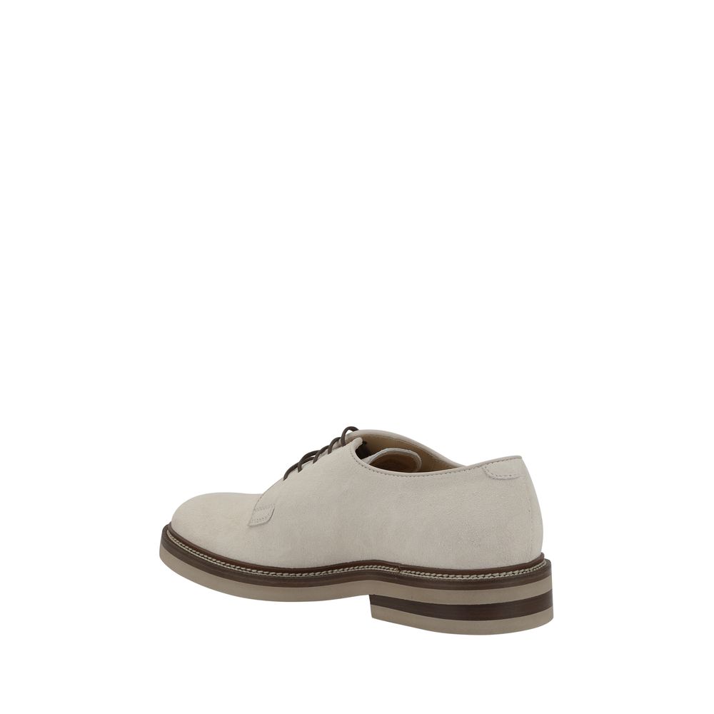 Brunello Cucinelli Suede Derby lace-up Shoes -   -  Brunello Cucinelli.
