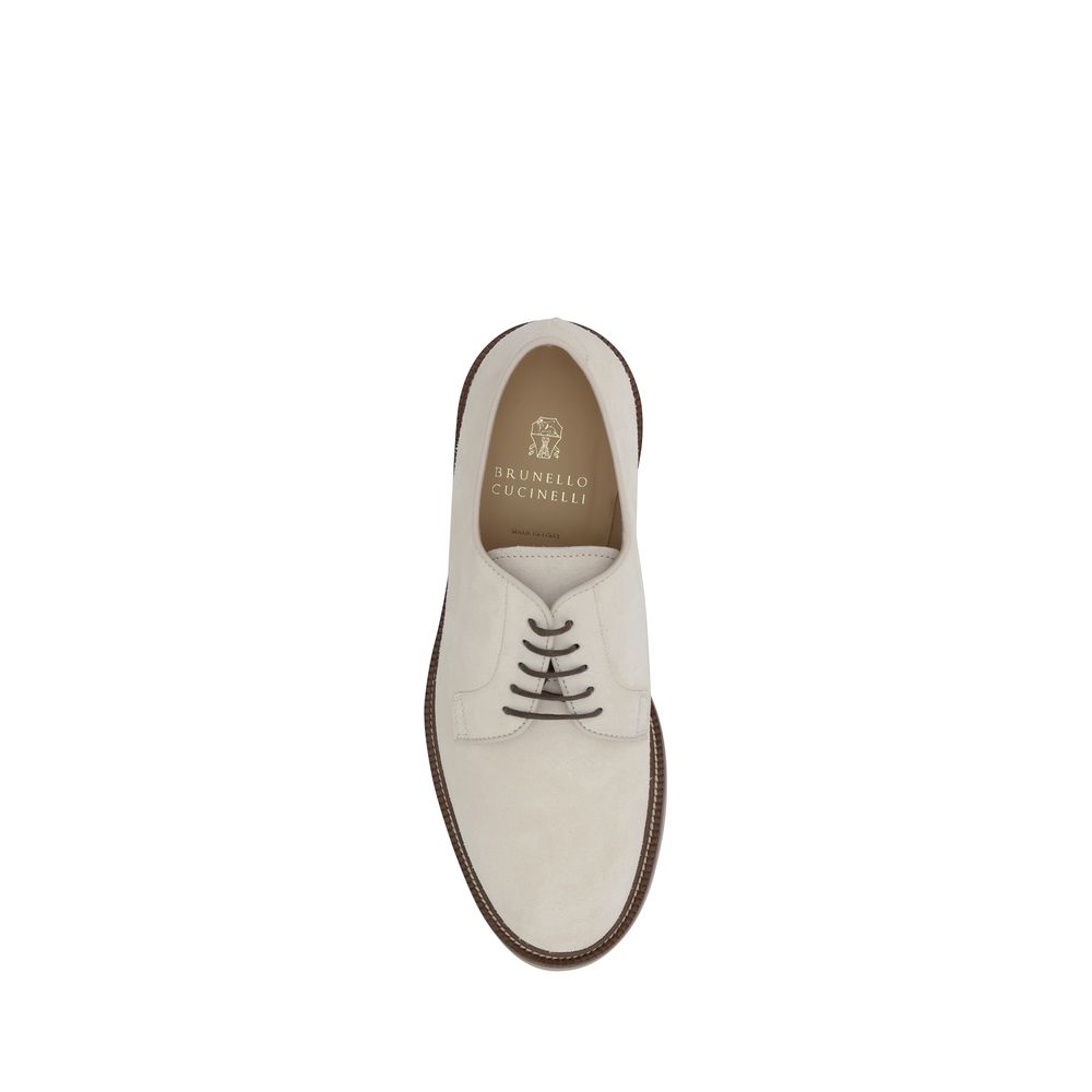 Brunello Cucinelli Suede Derby lace-up Shoes -   -  Brunello Cucinelli.