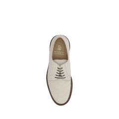 Brunello Cucinelli Suede Derby lace-up Shoes -   -  Brunello Cucinelli.