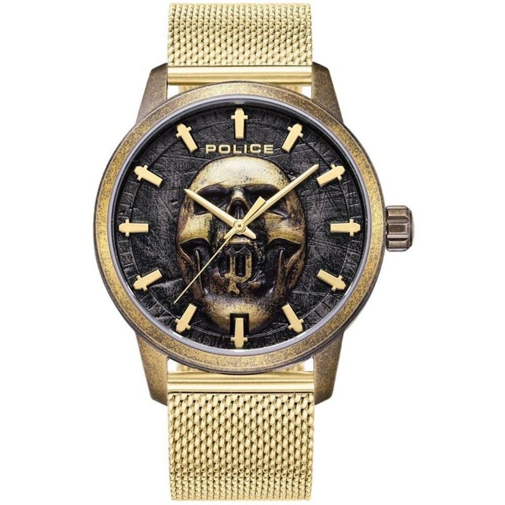 Police Gold Stainless Steel Watch -   -  Police.