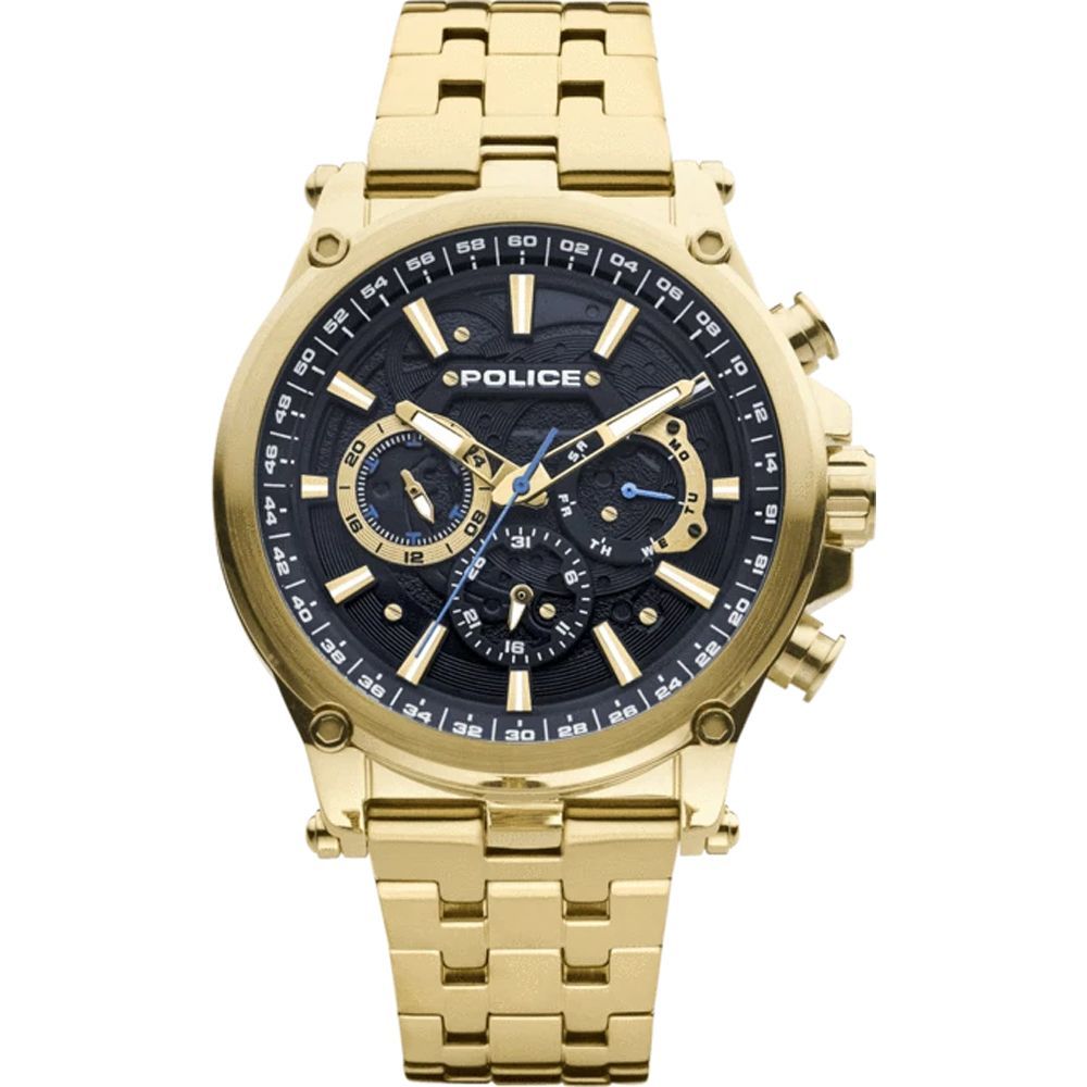 Police Gold Stainless Steel Watch -   -  Police.