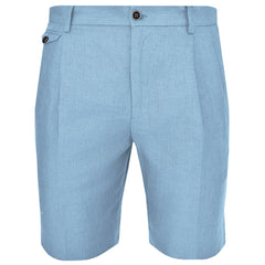Dolce & Gabbana Light Blue Linen Men Short -   -  Dolce & Gabbana.