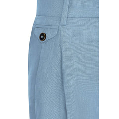 Dolce & Gabbana Light Blue Linen Men Short -   -  Dolce & Gabbana.