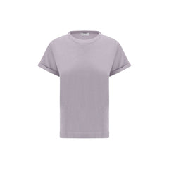 Brunello Cucinelli cashmere glitter T-shirt -   -  Brunello Cucinelli.
