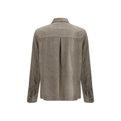 Brunello Cucinelli Suede Shirt -   -  Brunello Cucinelli.