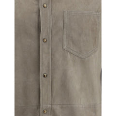 Brunello Cucinelli Suede Shirt -   -  Brunello Cucinelli.