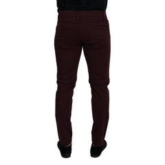 Dolce & Gabbana Bordeaux Cotton Jeans & Pant -   -  Dolce & Gabbana.