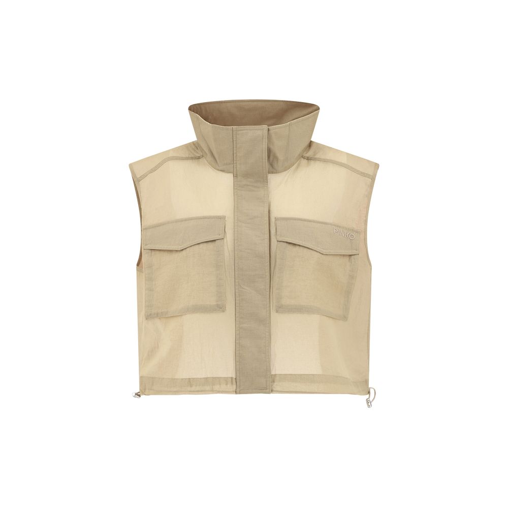 PINKO Cropped Gilet Jacket -   -  PINKO.
