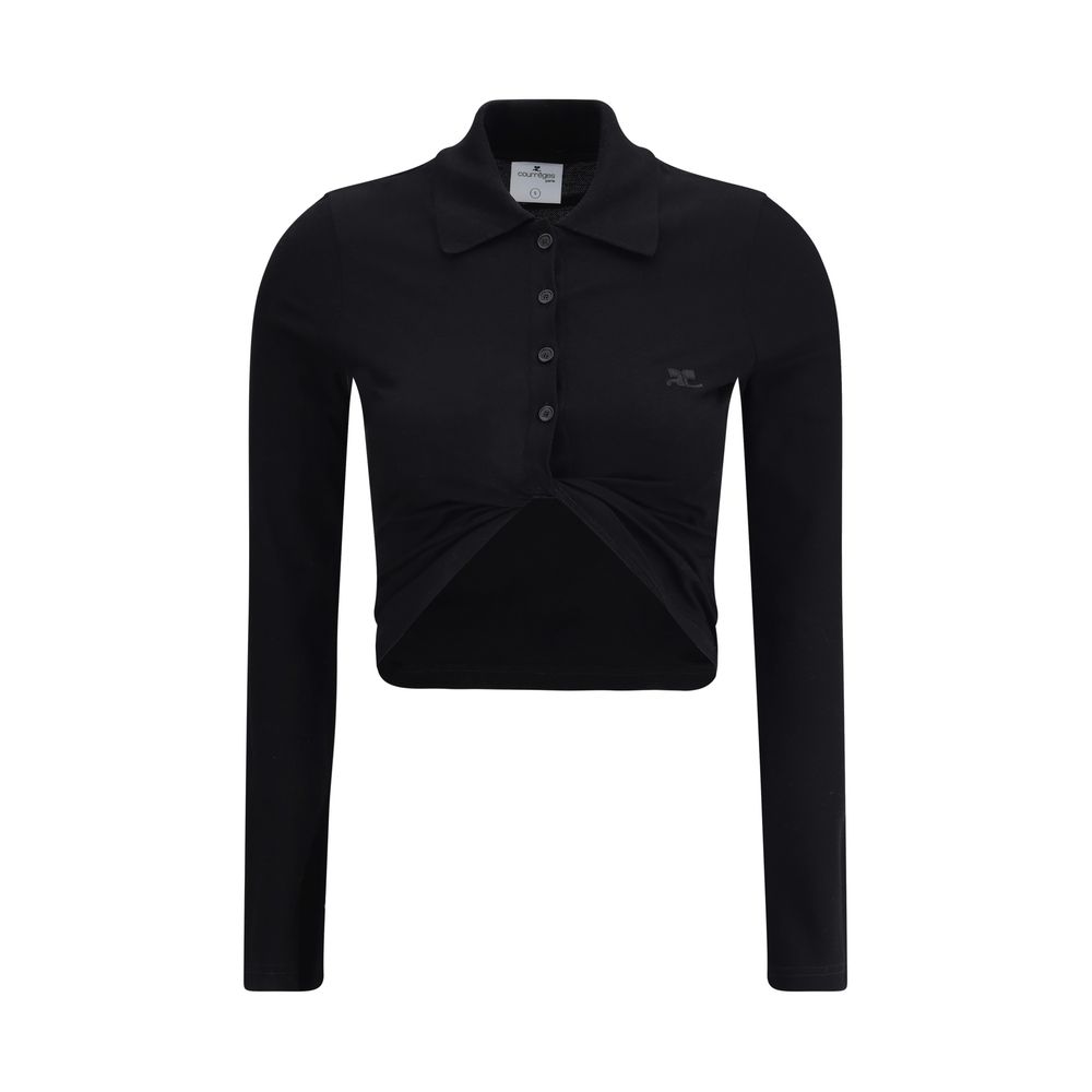 Courrèges Polo with twisted detail -   -  Courrèges.