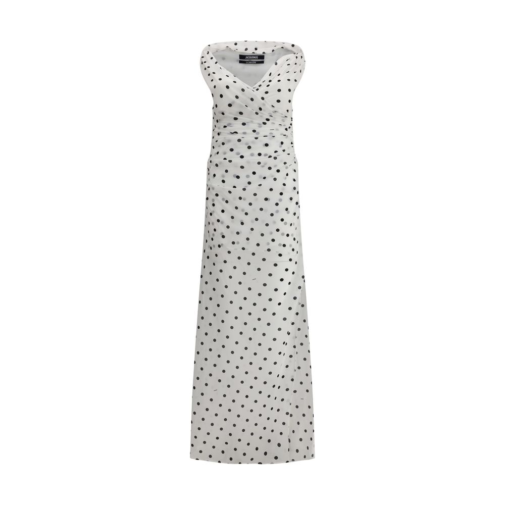 Jacquemus Rita pois long Dress -   -  Jacquemus.