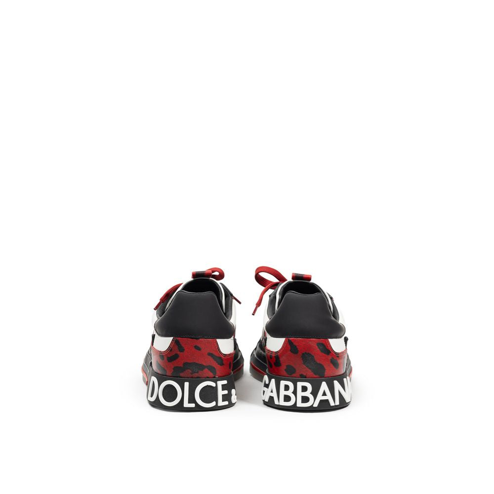 Dolce & Gabbana Black And White Leather Sneaker -   -  Dolce & Gabbana.