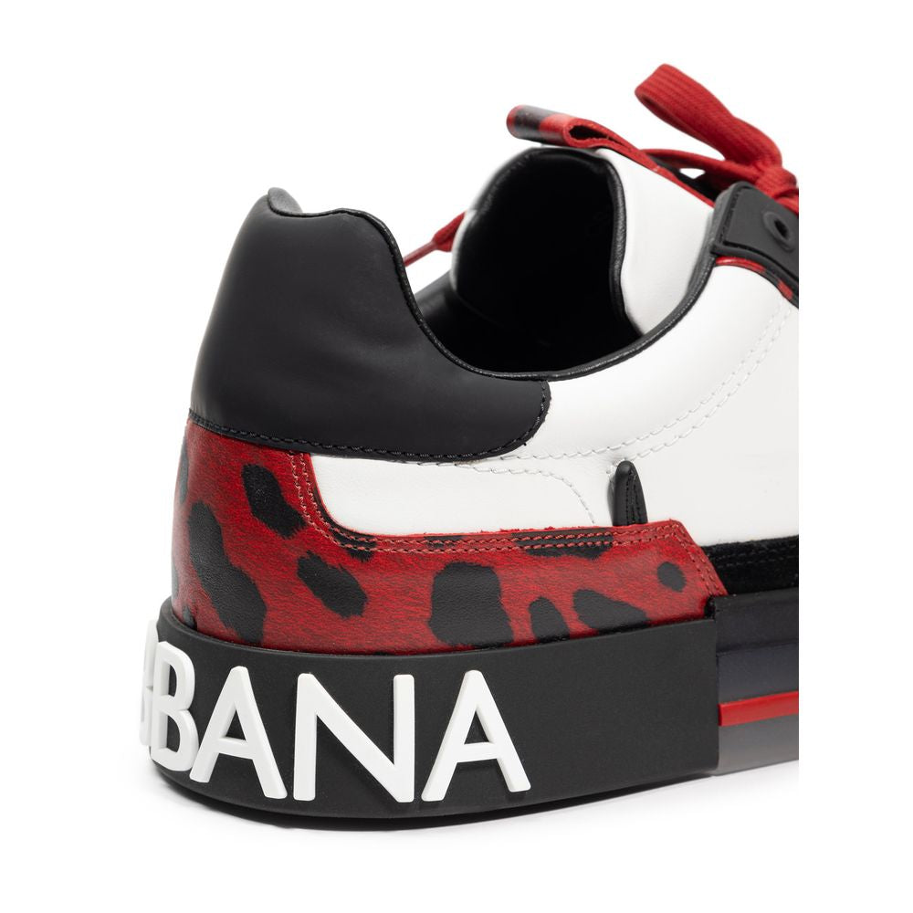 Dolce & Gabbana Black And White Leather Sneaker -   -  Dolce & Gabbana.