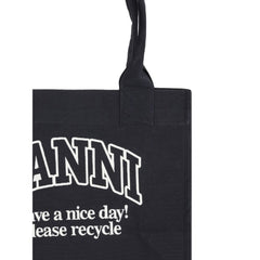 Ganni Cotton Tote Bag -   -  Ganni.