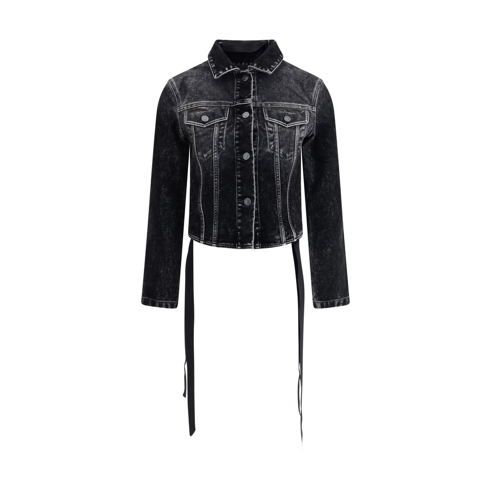 Balenciaga Denim Jacket with ribbon -   -  Balenciaga.