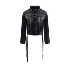 Balenciaga Denim Jacket with ribbon -   -  Balenciaga.