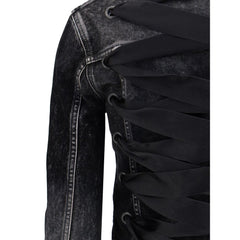Balenciaga Denim Jacket with ribbon -   -  Balenciaga.
