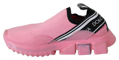 Dolce & Gabbana Pink Low Top Sorrento Sneakers Slip On Casual Shoes -   -  Dolce & Gabbana.