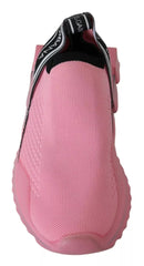 Dolce & Gabbana Pink Low Top Sorrento Sneakers Slip On Casual Shoes -   -  Dolce & Gabbana.
