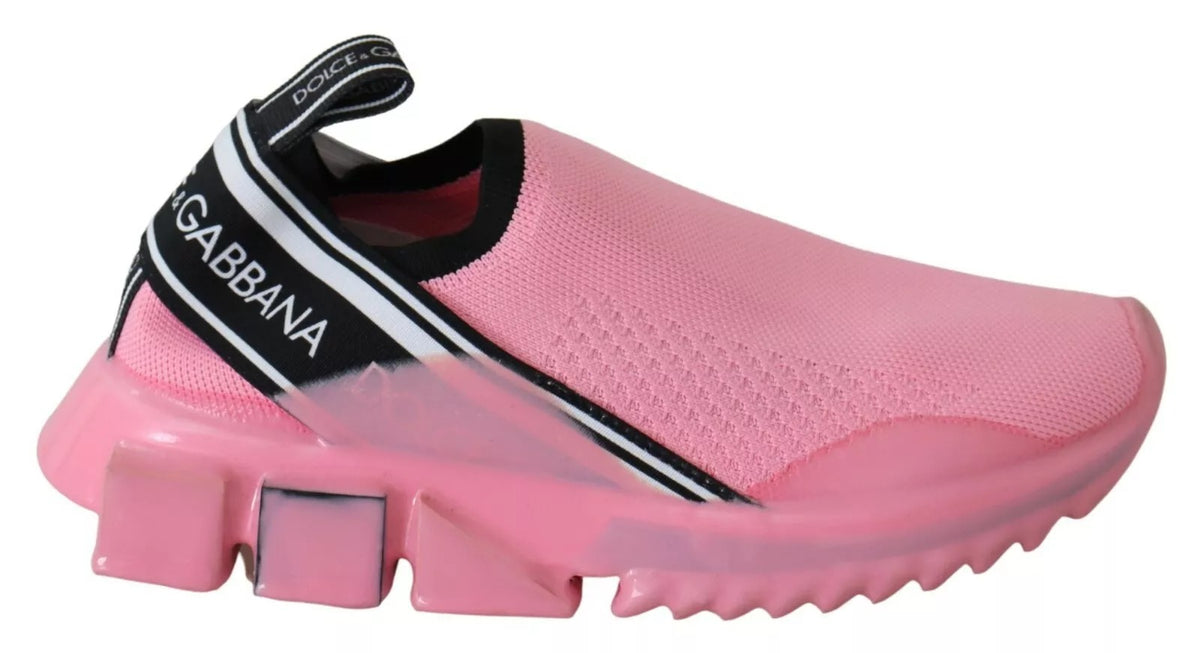 Dolce & Gabbana Pink Low Top Sorrento Sneakers Slip On Casual Shoes -   -  Dolce & Gabbana.