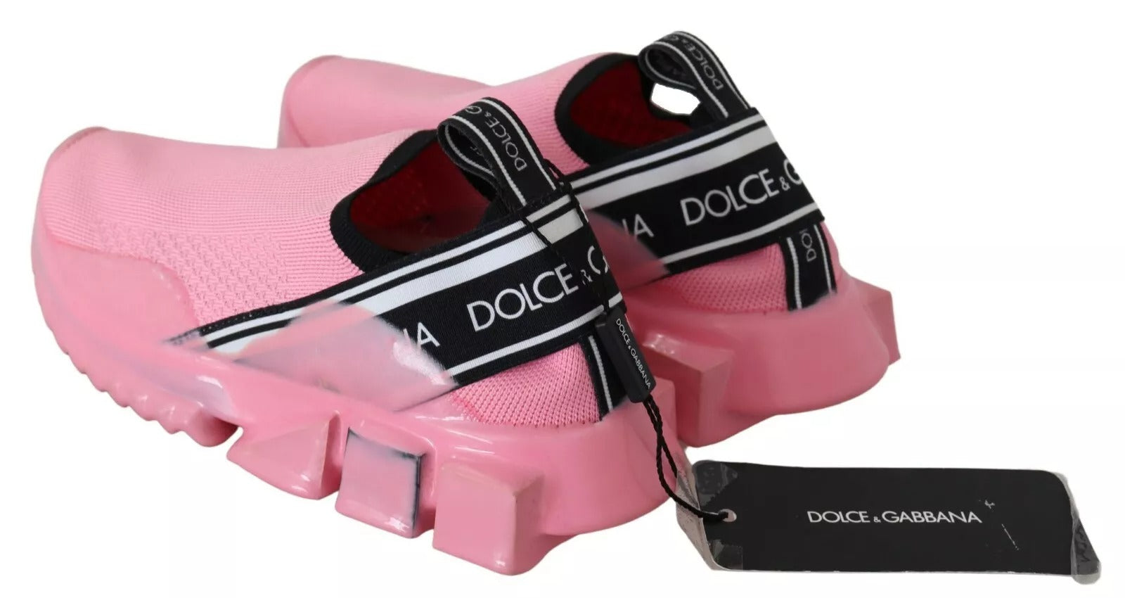 Dolce & Gabbana Pink Low Top Sorrento Sneakers Slip On Casual Shoes -   -  Dolce & Gabbana.