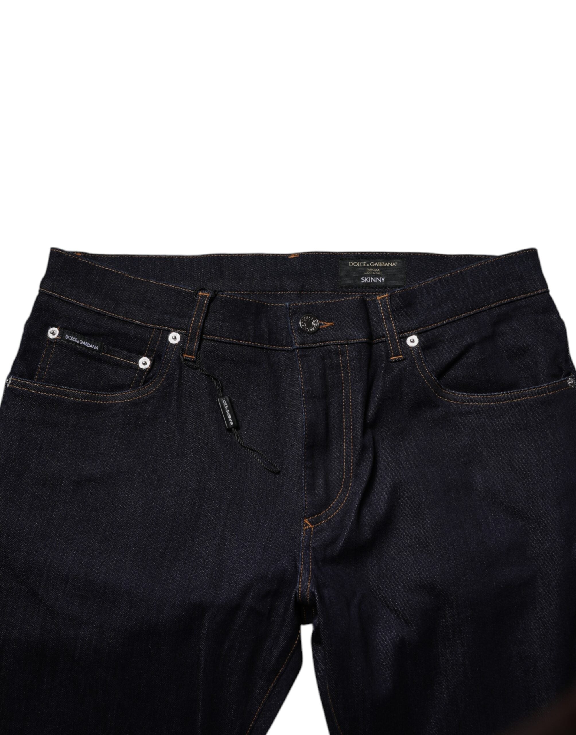Dolce & Gabbana Black Cotton Stretch Men Skinny Denim Jeans -   -  Dolce & Gabbana.