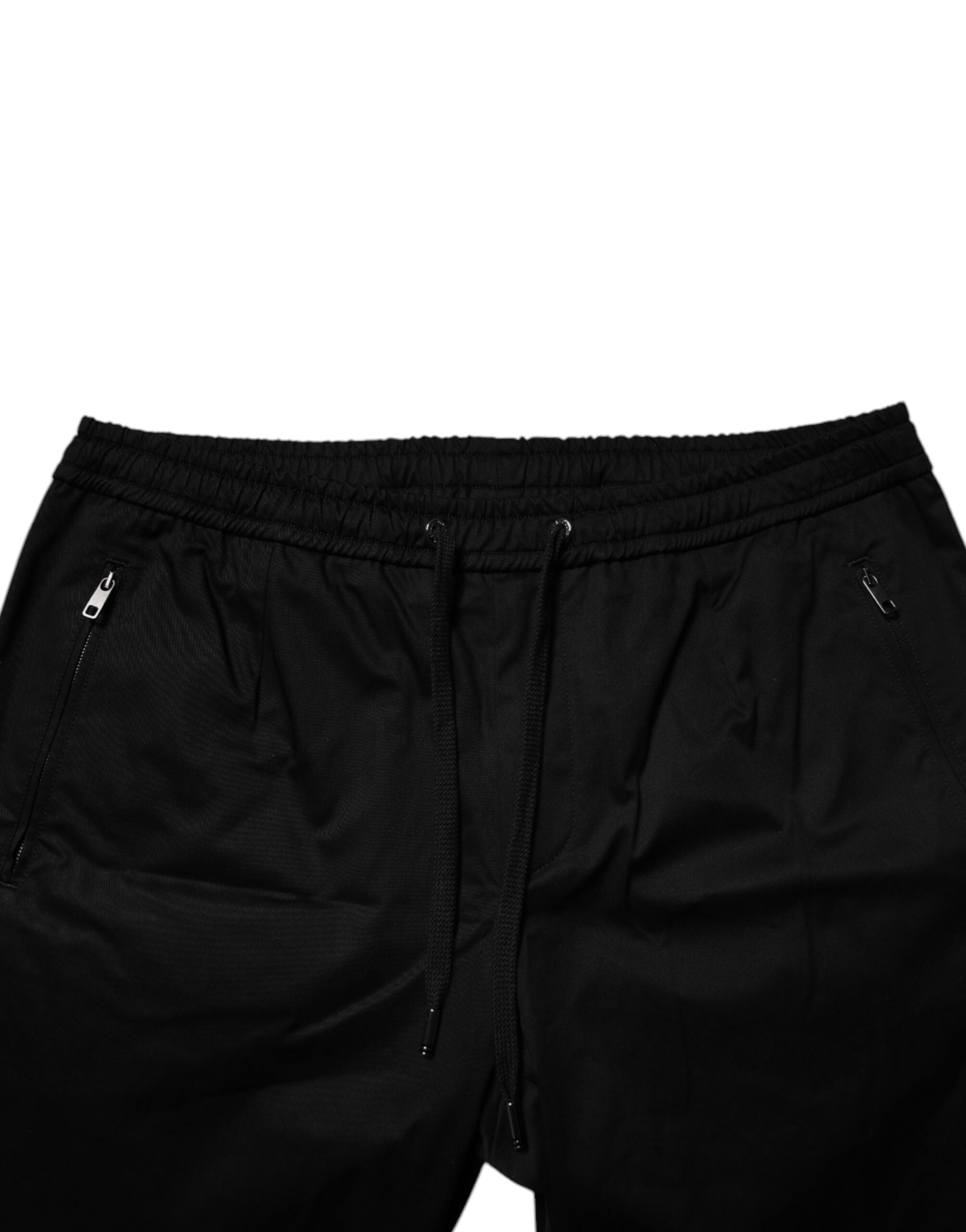 Dolce & Gabbana Black Cotton Stretch Jogger Sweatpants Pants -   -  Dolce & Gabbana.