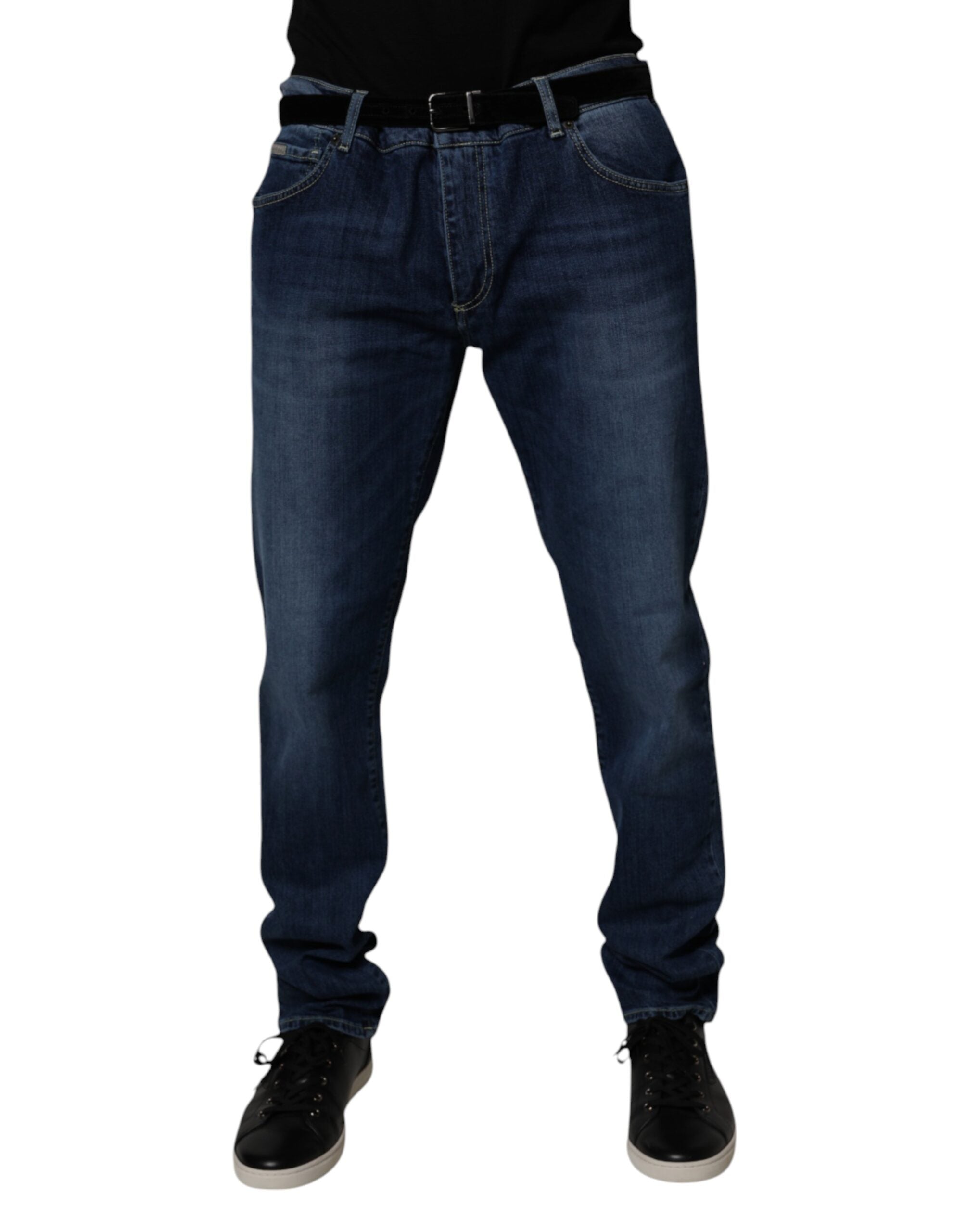 Dolce & Gabbana Blue Washed Cotton Stretch Skinny Denim Jeans -   -  Dolce & Gabbana.
