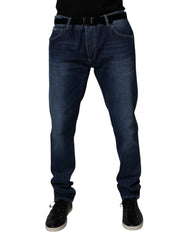 Dolce & Gabbana Blue Washed Cotton Stretch Skinny Denim Jeans -   -  Dolce & Gabbana.
