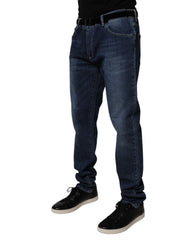 Dolce & Gabbana Blue Washed Cotton Stretch Skinny Denim Jeans -   -  Dolce & Gabbana.