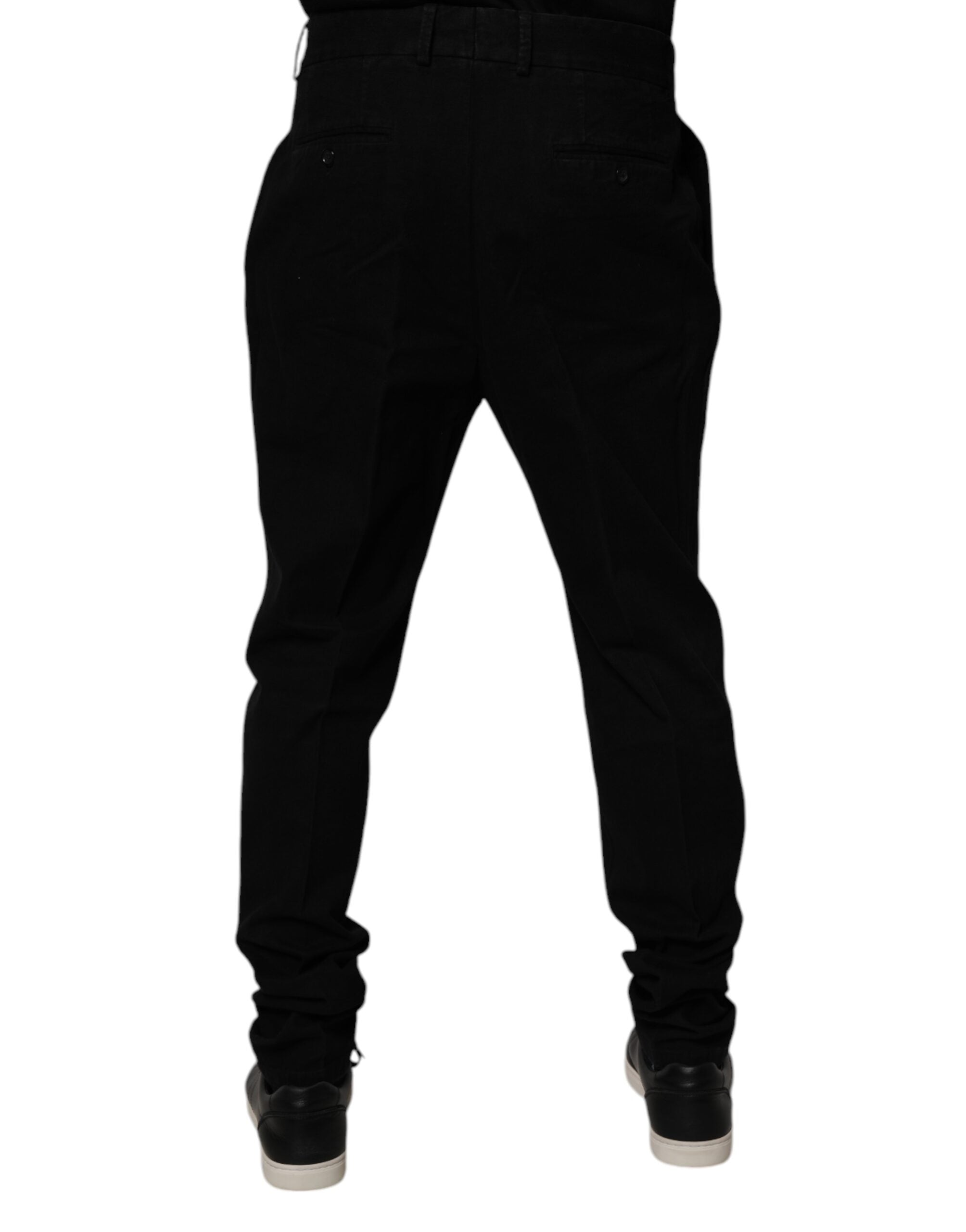 Dolce & Gabbana Black Cotton Stretch Skinny Pants -   -  Dolce & Gabbana.