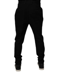 Dolce & Gabbana Black Cotton Stretch Skinny Pants -   -  Dolce & Gabbana.
