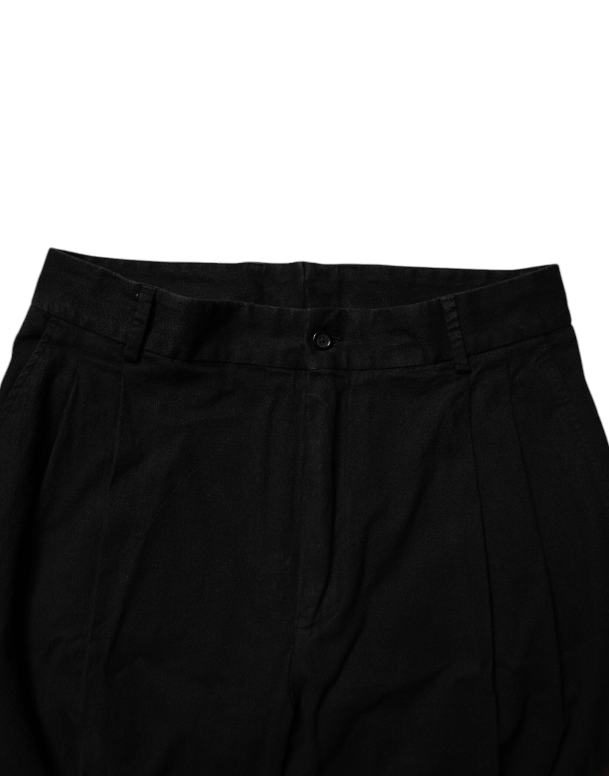 Dolce & Gabbana Black Cotton Stretch Skinny Pants -   -  Dolce & Gabbana.
